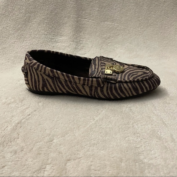 Michael Kors Zoey Zebra Print Loafers - Picture 6 of 8